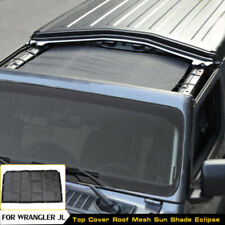 Half Roof Mesh Sunshade Top Cover Uv Protection For Jeep Wrangler Jl Jt 2018