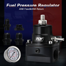 Pqy Fuel Pressure Regulator With Gauge An8 Feed An6 Return Line An8 End Cap