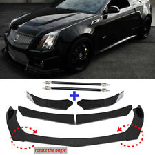 Front Bumper Lip Body Kit Spoiler Splitter For Cadillac Cts Cts-v Glossy Black