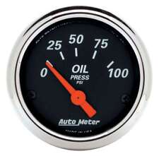 Autometer 1426 2-116 Oil Pressure 0-100 Psi Designer Black New