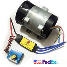 Car 12v Electric Turbo Supercharger Air Intake Fan 16.5a Bold Lines With Esc 40a