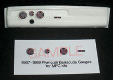 1967 1969 Plymouth Barracuda Gauge Faces For 125 Scale Amt Mpc Kitspls Read