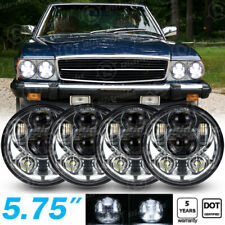 4pcs 5.75 5-34 Led Headlights Hi-lo Beam For Mercedes-benz 380sl 450sl 560sl