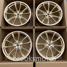 19 New Gold Style Forged Wheels Rims Fit Porsche 911 19x9 19x12 Widebody