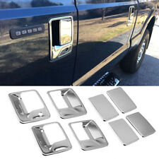 Chrome Door Handle Covers For Ford F-250 F-350 F-450 Super Duty 4doors 1999-2016
