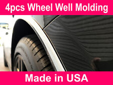 Fit 2001-2019 Cadillac Chrome L-shape Wheel Well Fender Trim Molding Kit 4pcs