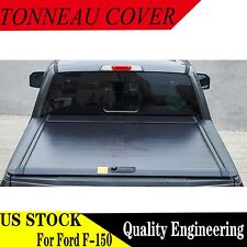 Tonneau Cover 5.5ft Truck Bed Retractable For Ford 2010-22 F-150 Waterproof Hard