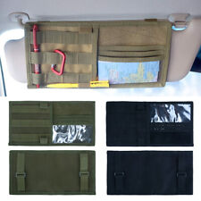 Car Sun Visor Pocket Organizer Tactical Military Storage Pouch For Cars Trucks