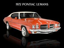 1972 Pontiac Lemans New Metal Sign Mint Condition Restoration