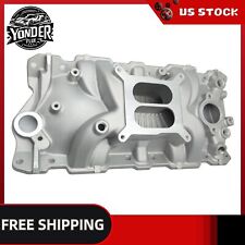 Aluminum Dual Plane Rpm Intake For 1955-1986 Sbc Small Block Chevy 350 383 400