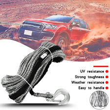 38x 100ft Winch Rope Synthetic Line Recovery Cable 4wd Atv Suv