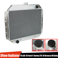 3 Row Aluminum Radiator For 66-79 Ford F-series F100 F150 F250 F350 78-79 Bronco