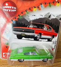 2004 Hot Wheels 67 Dodge Charger Green 1967 Real Riders Holiday Rods 164