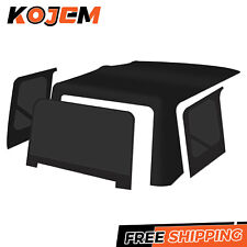 Fit 97-06 Jeep Wrangler Tj Soft Top Frame Sailcloth Replacement Wtinted Windows