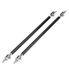 Adjustable Carbon Fiber Front Bumper Lip Splitter Strut Rod Tie Support Bar2pcs