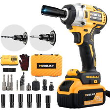 600nm 12 Electric Impact Wrench Cordless Brushless Nut Gun Wli-ion Battery