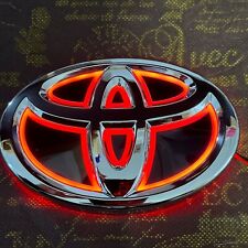 Toyota Led 5d Emblem Logo 120mm80mm About 4.72 In3.14 In Red Color