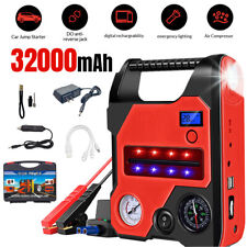 6 In 1 Car Jump Starter With Air Compressor Battery Charger 12v Jump Box Jumper