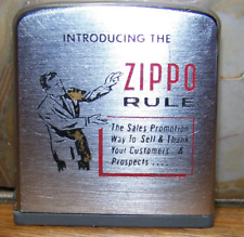 Vintage Zippo Measuring Tape Dealer Promo