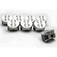 Set 8 Speed Pro L2256f 30 .030 Chevy 350 Forged Coated Flat Top Pistons