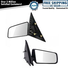 Manual Side Mirrors Lh Left Right Rh Pair Set For Gmc Chevy Pickup Truck