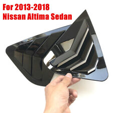 2pcs For Nissan Altima Sedan 2013-2018 Gloss Black Window Louvers Cover Trim Abs