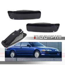 Smoke Front Bumper Turn Signal Lights For 92-93 Acura Integra Rs Gs Ls Gsr