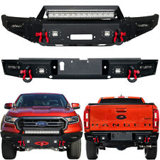 Vijay For 2019-2023 Ford Ranger Front Or Rear Bumper With Winch Plateled Light