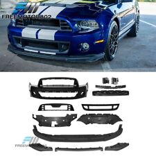 Fits 10-14 Ford Mustang Front Bumper Cover Gt500 Style Conversion With Grill Lip