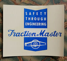 Original Vintage Traction Master Water Decal Hot Rod Auto Shocks Drag Racing Old