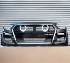 Premium 2018-2023 Mustang Gt-500 Style Front Bumper With Halo Grille Lights