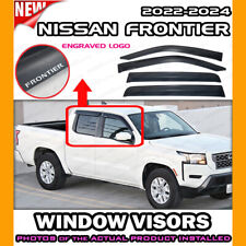 Window Visors For 2022 2024 Nissan Frontier Crew Deflector Rain Guard Shade