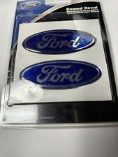 Pair Of Ford Chroma Domed Emblemz 3 12 X 1 12 Peel Stick Decal Emblem 9420