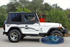 Black Replacement Soft Top Upper Doors For Jeep Wrangler Yj 88-95 With Skins