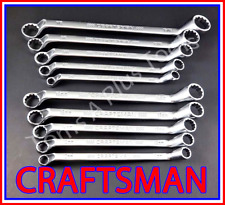 Craftsman Hand Tools 10pc Sae Metric Mm Standard 12pt Offset Box End Wrench Set