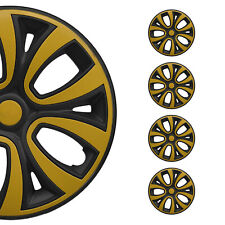 14 Wheel Covers Hubcaps R14 For Ford Black Matt Yellow Matte