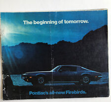 Original Dealer Brochure Pontiac 1970 Firebird The Beginning Of Tomorrow