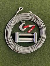 Warn Winch 125ft 58 Steel Rope Roller Fairlead Hook Assemblies 9.5cti 9500lb