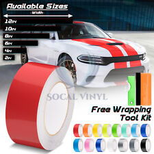 Gloss Color Racing Stripes Vinyl Wrap For Dodge Charger Stripe Sticker 10ft20ft
