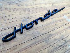 Emblem Old Vintage Script Badge Classic Decal Black Logo Car Auto Moto For Honda