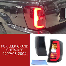 Smoked Full Led Tail Light Rear Brake Lamps For Jeep Grand Cherokee 1999-2004