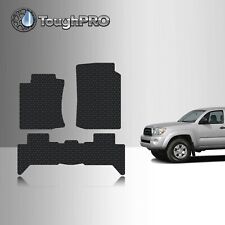 Toughpro Floor Mats Black For Toyota Tacoma Double Cab All Weather 2005-2011