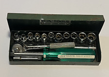 Sk Tools 40970 Vintage 14 Drive Sae Socket Set 15 Pc 316 - 12 Steel Box Usa