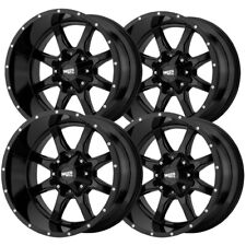 Set-4 Moto Metal Mo970 17x8 6x1356x5.5 0mm Gloss Black Wheels Rims 17 Inch