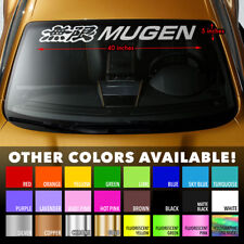 Windshield Banner Vinyl Long Lasting Premium Decal Sticker 40x5 For Mugen Honda