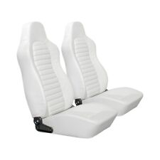Cipher Auto Jeep Seats -all White Leatherette - Pair