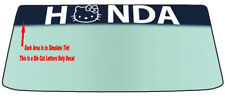 Hello Honda Kitten Inspired Windshield Banner Vinyl Decal With Application Tool