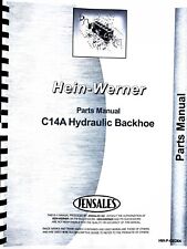 Hein Werner C14a Backhoe Parts Manual Catalog C14a Series Hydraulic