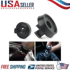 Manual Gear Shift Knob Boot Retainer Adapter Lever Fit For Honda Civic Fc1 Black