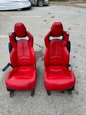 2020-2023 C8 Corvette - Oem Gt2 Seat Adrenaline Red Carbon Fiber Pair